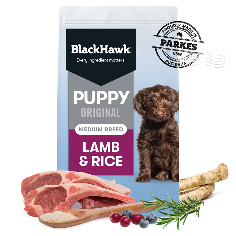 Black Hawk - Original Puppy Food Medium Breed Puppies - Lamb & Rice